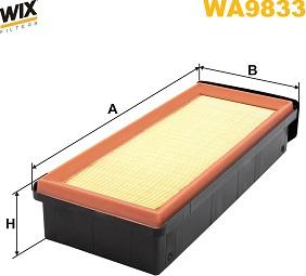 WIX Filters WA9833 - Filtro aria autozon.pro