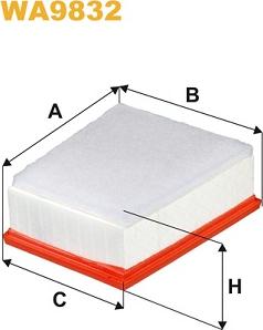 WIX Filters WA9832 - Filtro aria autozon.pro