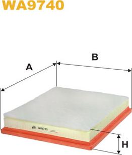 WIX Filters WA9740 - Filtro aria autozon.pro