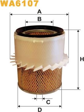 WIX Filters WA6107 - Filtro aria autozon.pro