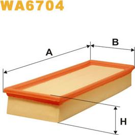 WIX Filters WA6704 - Filtro aria autozon.pro