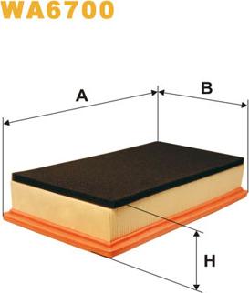 WIX Filters WA6700 - Filtro aria autozon.pro