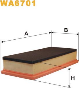 WIX Filters WA6701 - Filtro aria autozon.pro