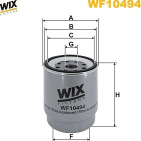 WIX Filters WF10494 - Filtro carburante autozon.pro