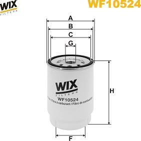 WIX Filters WF10524 - Filtro carburante autozon.pro