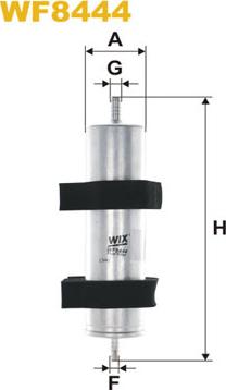 WIX Filters WF8444 - Filtro carburante autozon.pro