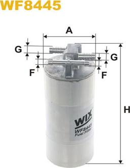 WIX Filters WF8445 - Filtro carburante autozon.pro