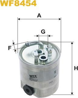 WIX Filters WF8454 - Filtro carburante autozon.pro