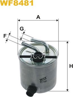 WIX Filters WF8481 - Filtro carburante autozon.pro