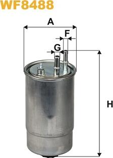 WIX Filters WF8488 - Filtro carburante autozon.pro