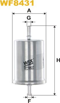 WIX Filters WF8431 - Filtro carburante autozon.pro