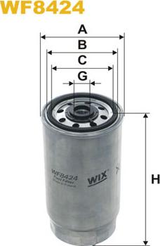 WIX Filters WF8424 - Filtro carburante autozon.pro