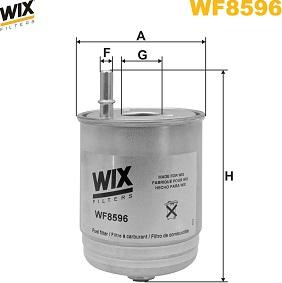 WIX Filters WF8596 - Filtro carburante autozon.pro