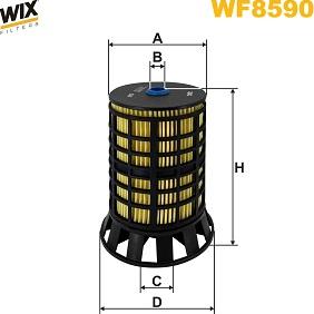 WIX Filters WF8590 - Filtro carburante autozon.pro