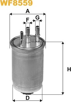 WIX Filters WF8569 - Filtro carburante autozon.pro