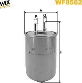 WIX Filters WF8562 - Filtro carburante autozon.pro