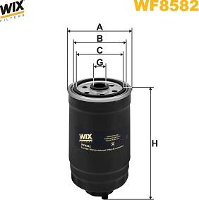 WIX Filters WF8582 - Filtro carburante autozon.pro