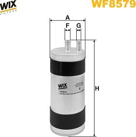 WIX Filters WF8579 - Filtro carburante autozon.pro