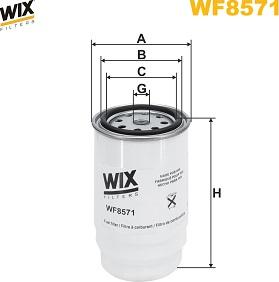 WIX Filters WF8571 - Filtro carburante autozon.pro