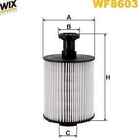 WIX Filters WF8603 - Filtro carburante autozon.pro