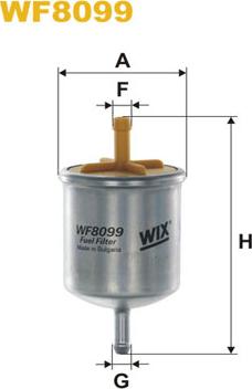 WIX Filters WF8099 - Filtro carburante autozon.pro