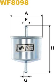 WIX Filters WF8098 - Filtro carburante autozon.pro