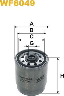 WIX Filters WF8049 - Filtro carburante autozon.pro