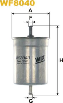 WIX Filters WF8040 - Filtro carburante autozon.pro