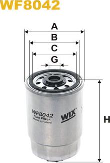 WIX Filters WF8042 - Filtro carburante autozon.pro