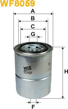 WIX Filters WF8059 - Filtro carburante autozon.pro