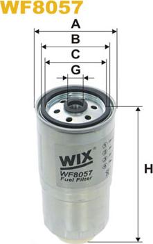 WIX Filters WF8057 - Filtro carburante autozon.pro