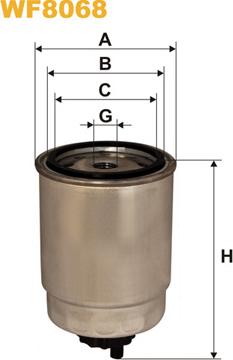 WIX Filters WF8068 - Filtro carburante autozon.pro