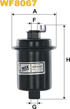 WIX Filters WF8067 - Filtro carburante autozon.pro