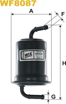 WIX Filters WF8087 - Filtro carburante autozon.pro