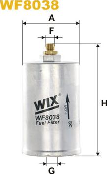 WIX Filters WF8038 - Filtro carburante autozon.pro