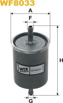 WIX Filters WF8033 - Filtro carburante autozon.pro