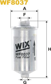 WIX Filters WF8037 - Filtro carburante autozon.pro