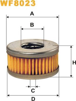 WIX Filters WF8023 - Filtro carburante autozon.pro