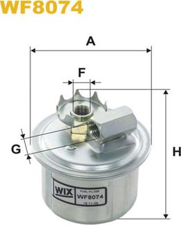 WIX Filters WF8074 - Filtro carburante autozon.pro