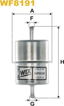 WIX Filters WF8191 - Filtro carburante autozon.pro