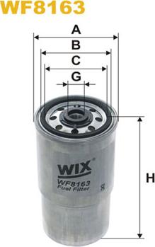 WIX Filters WF8163 - Filtro carburante autozon.pro