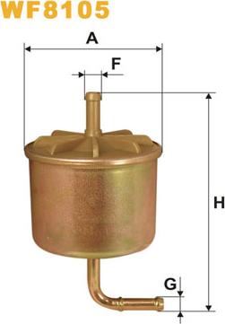 WIX Filters WF8105 - Filtro carburante autozon.pro