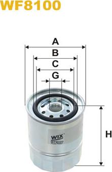 WIX Filters WF8100 - Filtro carburante autozon.pro