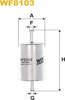 WIX Filters WF8103 - Filtro carburante autozon.pro