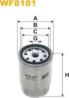 WIX Filters WF8181 - Filtro carburante autozon.pro