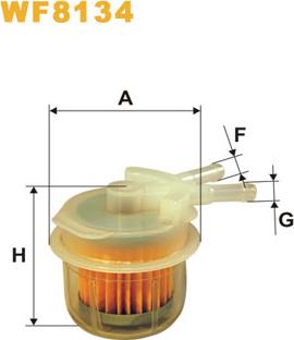 WIX Filters WF8134 - Filtro carburante autozon.pro