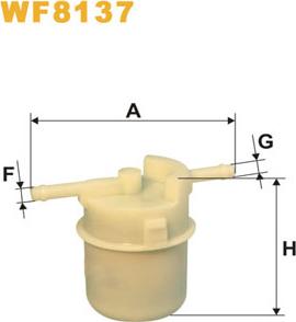 WIX Filters WF8137 - Filtro carburante autozon.pro