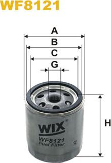 WIX Filters WF8121 - Filtro carburante autozon.pro