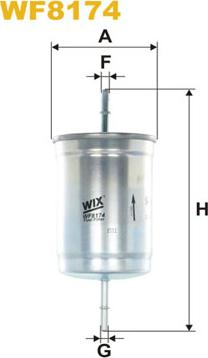 WIX Filters WF8174 - Filtro carburante autozon.pro