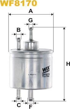 WIX Filters WF8170 - Filtro carburante autozon.pro